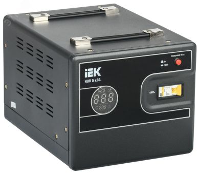 Стабилизатор напр. 1-ф. переносн. 5кВА HUB IVS21-1-005-13 IEK
