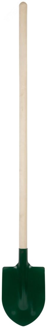 Лопата штыковая с ребрами жесткости, с деревянным черенком 190х350х1420 мм 77212 КУРС РОС