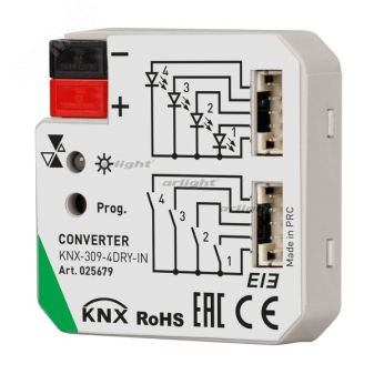 Конвертер KNX-309-4DRY-IN (BUS) (IARL, Пластик) 025679 Arlight