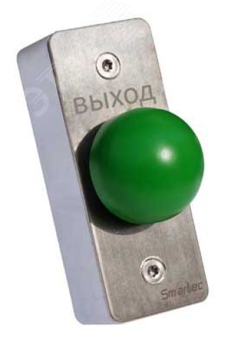 Кнопка металлическая, врезная, кнопка грибок, НЗ/НР контакты, размер 35х90 мм smkd0182 Smartec