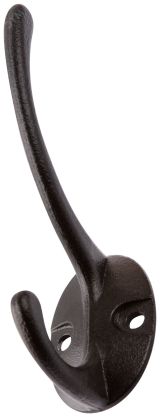 Крючок-вешалка двойной, черный 66874 РОС
