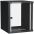 Шкаф LINEA WE 15U 600x600мм дверь стекло черный LWE5-15U66-GF ITK