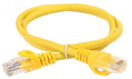 Патч-корд категория 5е UTP 0.5м PVC желтый PC05-C5EU-05M ITK