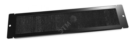 Панель с щеточным кабельным вводом в пол/потолок для шкафов серии TTB. TWB. 65 мм х 293 мм (ШхД). цвет черный (RAL 9004) 397481 Hyperline