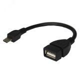 Кабель USB OTG micro USB на USB Кабель 0.15 м черный, 18-1182, 18-1182 REXANT
