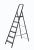 Лестница-стремянка алюминиевая, 6 ступеней, вес 7,4 кг 65374 FIT РОС