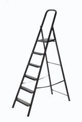 Лестница-стремянка алюминиевая, 6 ступеней, вес 7,4 кг 65374 FIT РОС