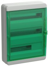 TEKFOR Корпус пластиковый КМПн-54 IP65 зеленая прозрачная дверь IEK TF5-KP72-N-54-65-K03-K06 IEK