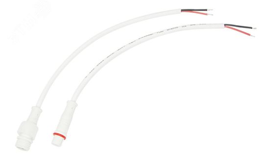 Соединительный кабель (2pin) герметичный (IP67) 2х0.35 кв мм белый, REXANT 11-9320 REXANT