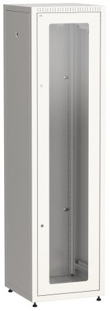 Шкаф LINEA E 42U 600х600мм двери 2шт стеклянная и металлическая. серый LE35-42U66-GM ITK