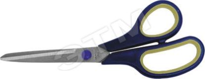 Ножницы бытовые нержавеющие, прорезиненные ручки, толщина лезвия 1.8 мм, 225 мм 67377 FIT