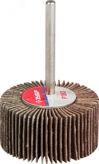 Круг шлифовальный лепестковый, на шпильке  d  3.2 мм d 30x15 мм, P180 36600-180 ЗУБР
