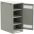 Шкаф LINEA B (пустой) 1450х600х950мм металлическая дверь серый LB35-14H69-M ITK