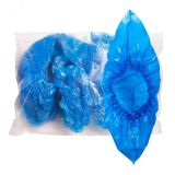 Бахилы полиэтиленовые валом, 40*15 см, голубые, стандарт, 100 шт/уп., . ABE116ER АДМ