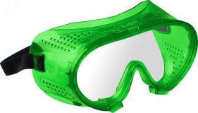 Защитные очки МАСТЕР 3  с прямой вентиляцией, ударопрочная линза 11027_z01 ЗУБР