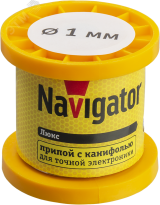 Припой 93 082 NEM-Pos02-61K-1-K100 (ПОС-61, катушка, 1 мм, 100 гр) 25560 Navigator Group
