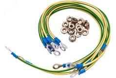 Набор кабелей заземления (набор: гайка, шайба - 8шт, проводник зазмеления 30см - 4шт) УТ000010148 NTSS