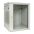 Шкаф настенный 19'' TERACOM PRO 6U 600х450 мм дверь стеклянная с замком-ручкой серый TRP-WLL-0664-40G EKF