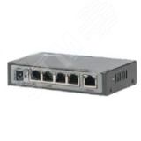 Сетевой коммутатор 5 портов 10/100 Мбит/с (IEEE802.3u 100BaseTX) из них 4 c поддержкой PoE (IEEE802.3at) до 32Вт на порт (HI POE), Суммарная мощность потребителей 65 Вт, таблица МАС адресов -1К, пропускная способность 1Гбит\с 00-00104429 Falcon Eye