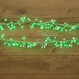 Гирлянда Мишура LED 3 м прозрачный ПВХ, 288 диодов, зеленый 303-604 Neon-Night