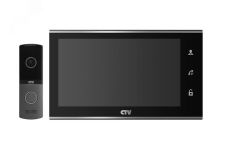 Комплект цветного видеодомофона (монитор -M2702MD и вызывная панель -D4003NG G) CTV-DP2702MD B (чёрный) CTV