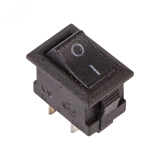 Выключатель клавишный 250V 3А (2с) ON-OFF черный Micro, REXANT 36-2010 REXANT