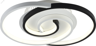 Светильник потолочный светодиодный Abby 6101-101 LED 3900К - 4400К 57 Вт модерн с пультом Б0059007 Rivoli