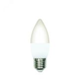 Лампа светодиодная LED-C37-5W/3000K/E27/FR/SLS Форма свеча матовая Теплый белый свет (3000K) ТМ Volpe UL-00008786 Uniel