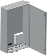 Шкаф монтажный с козырьком IP66, 600х1000х250 мм 56007 Тахион-климат