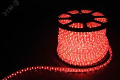 Дюралайт светодиодный LEDх72/м красный трехжильный кратно 2м бухта 50м 26067 FERON