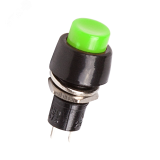 Выключатель-кнопка 250V 1А (2с) ON-OFF зеленая Micro, REXANT 36-3073 REXANT