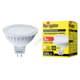 Лампа светодиодная LED 3вт 230в GU5.3 тепло-белая 17698 Navigator Group