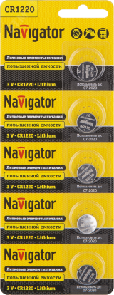 Батарейка NBT-CR1220-BP5 17463 Navigator Group