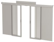 Комплект дверей раздвижных холодного коридора 47U 1000 доводчик серый ITK by ZPAS ZP-FD35-47U-1000-D ITK