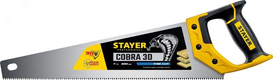 Ножовка по дереву Cobra 3D 400 мм 1512-40_z01 STAYER