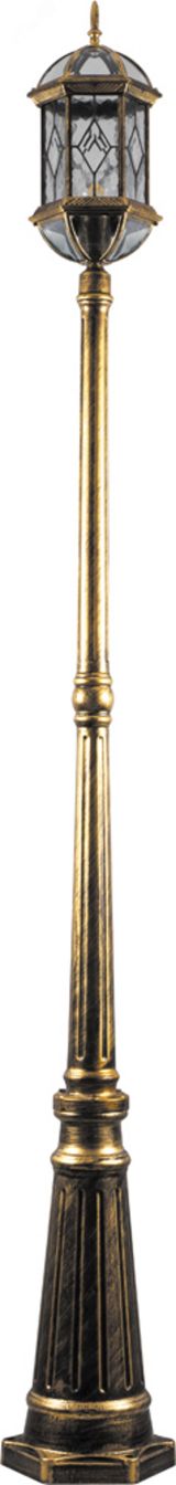 Светильник НТУ-60w столб Е27 IP44 черное золото 11340 FERON
