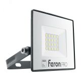 Прожектор светодиодный ДО-20w 6400К 1600Лм IP65 черный Feron.PRO 41538 FERON