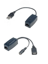 Удлинитель USB 1хRJ45, 1хUSB-A, до 12/1.5 Мб/c до 70/300 м 00009941 SC&T
