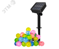 Солнечная светодиодная гирлянда SLR-G05-30M шарики, мультицв 5033375 JazzWay