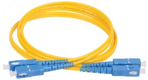 Патч-корд оптический соединительный (шнур коммутационный) для одномодового кабеля (SM) 9/125 (OS2) SC/UPC-SC/UPC двойного исполнения (Duplex) LSZH 3м FPC09-SCU-SCU-C2L-3M ITK