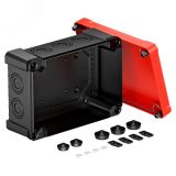 Распределительная коробка X25, IP 67, 286x202x126 мм, черная с красной крышкой 2005164 OBO Bettermann