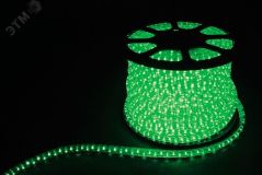 Дюралайт светодиодный LEDх36/м зеленый двухжильный кратно 2м бухта 100м 26063 FERON