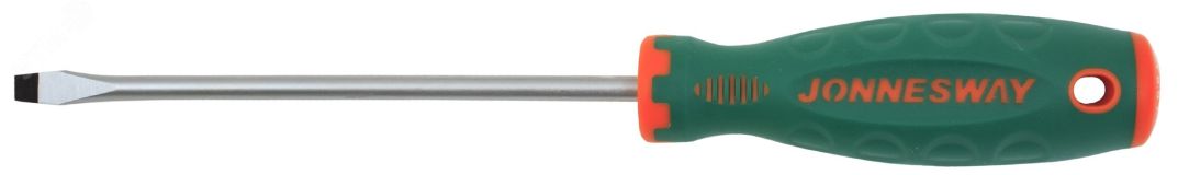 Отвертка стержневая шлицевая ANTI-SLIP GRIP, SL8.0х150 мм 046133 Jonnesway