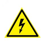 Наклейка знак ''Опасность поражения электротоком'' 160х160х160 мм, REXANT 56-0006-5 REXANT