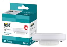 Лампа светодиодная LED 15вт GX53 белый таблетка ECO LLE-T80-15-230-40-GX53 IEK