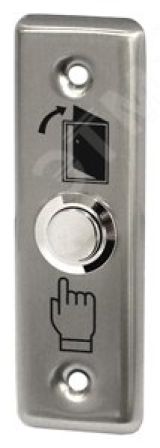 Кнопка металлическая, врезная, НР контакты, размер 90х28 мм smkd0188 Smartec