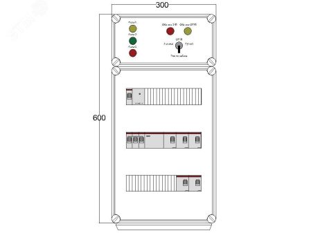 Щит управления электрообогревом DEVIBOX HR 5x2800 D330 (в комплекте с терморегулятором и датчиком температуры) DBR125 DEVIbox