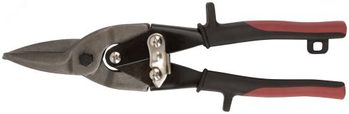 Ножницы по металлу ''Мастер'', усиленные CrV, прорезиненные ручки, прямые 250 мм 41460 КУРС
