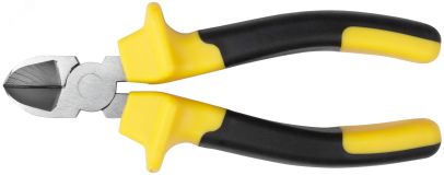 Бокорезы ''Старт'', черно-желтые прорезиненные ручки, хром-никелевое покрытие 165 мм 49951 FIT