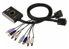 Переключатель KVM 2 порта, DVI-D, USB, 1920 x 1200 1000171973 Aten